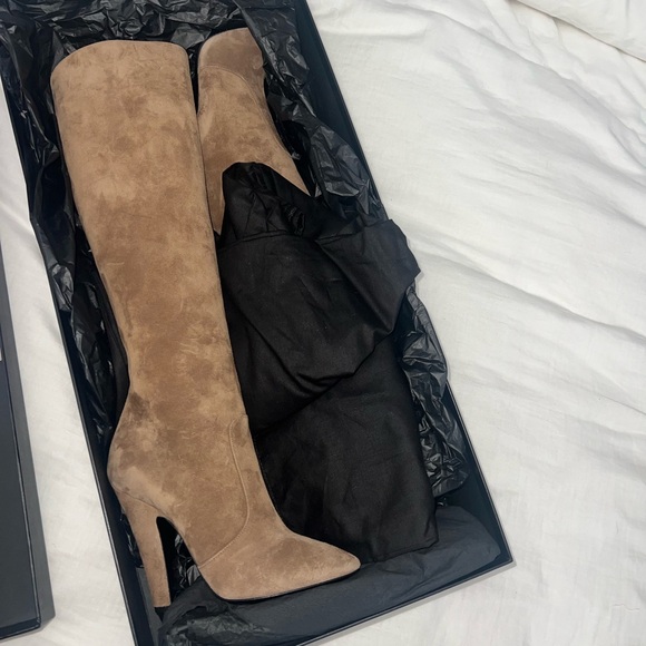 YSL SAINT LAURENT 68 suede knee high boots in “fandango” - never worn. - Picture 3 of 6